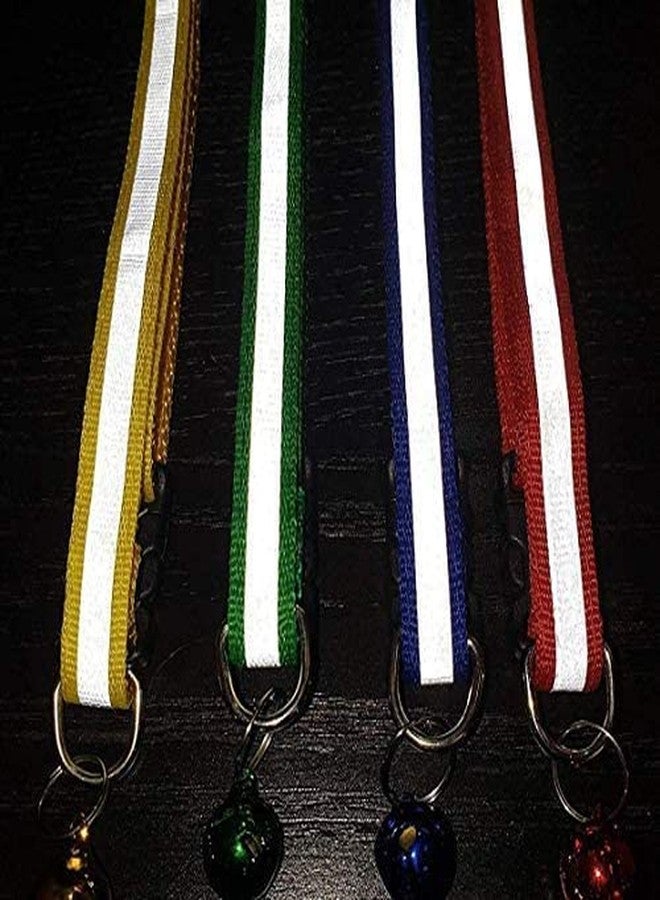 Pups&Pets طوق لطيف بتصميم زهور للحيوانات الأليفة من Pups&Pets | ربطة عنق أمان قابلة للتعديل مع جرس | طوق رقبة جذاب للجراء والقطط (صغير جدًا، 10 مم، أحمر) - Image 2